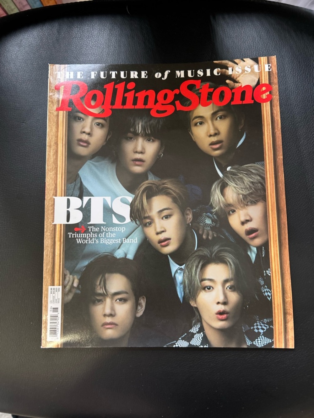 Rolling Stone Magazine BTS Cover - Black Background